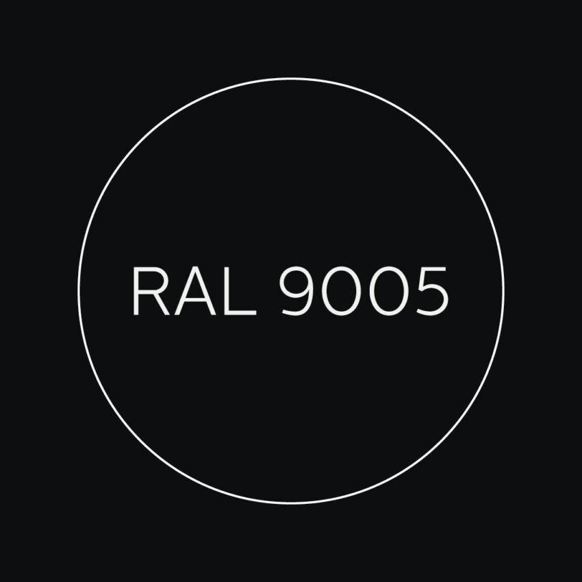 RAL 9005 uhľovočierna